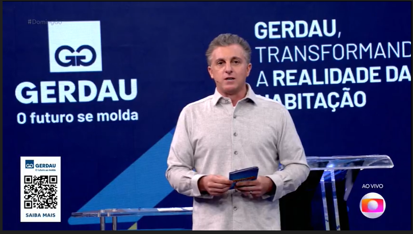 Gerdau se une ao Domingão com Huck em quadro de reforma de residência de baixa renda